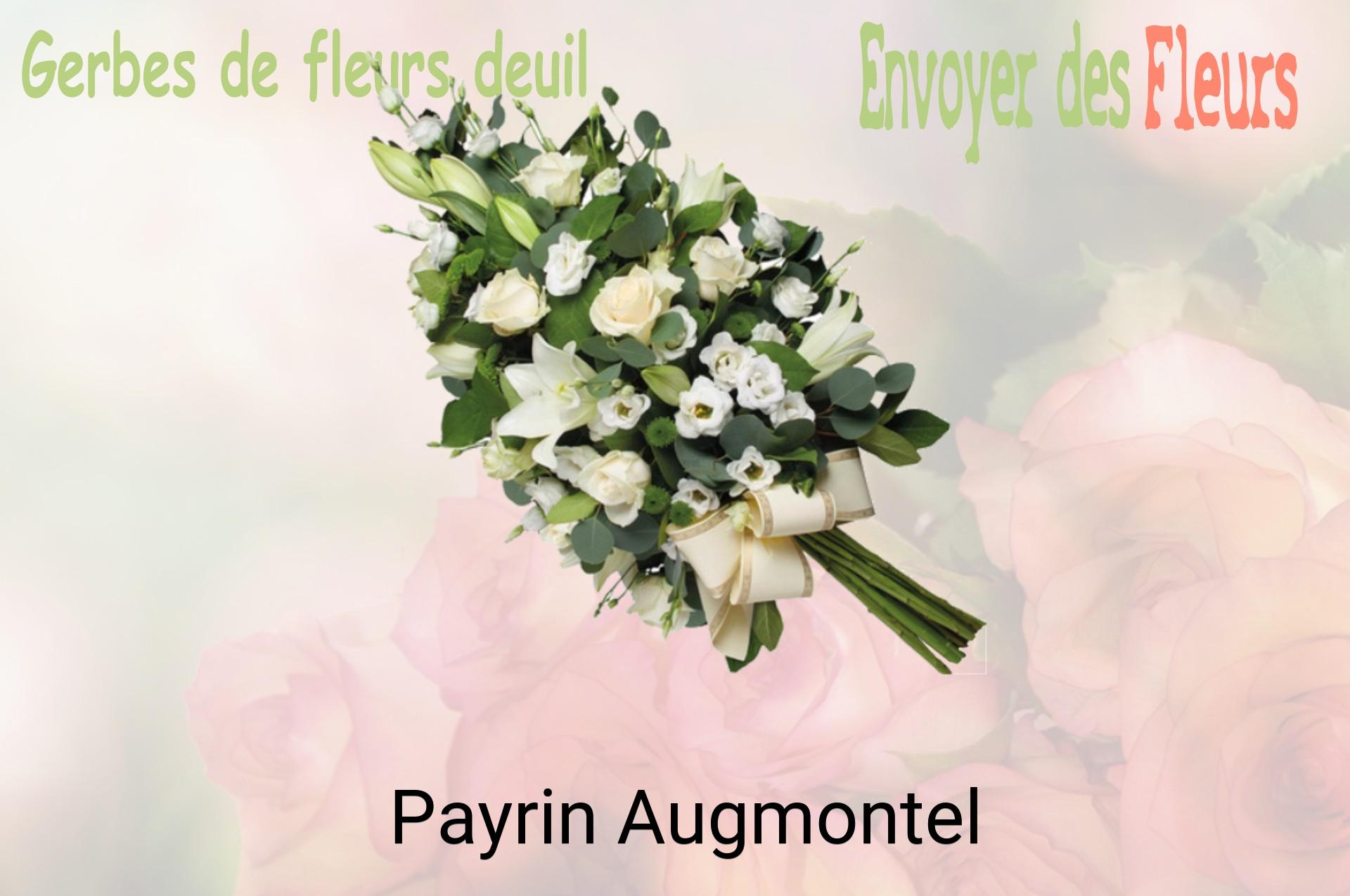Gerbe de fleurs de deuil livrée à Payrin-Augmontel